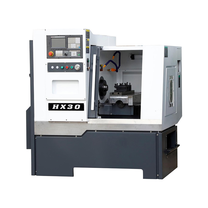Дешевый токарный станок с ЧПУ HX30 с прутковым питателем